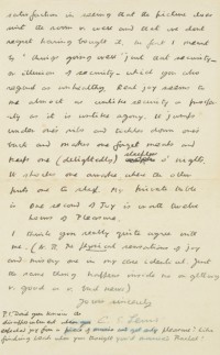 Dominic Winter to Auction Previously Unknown C.S. Lewis Letter About Joy