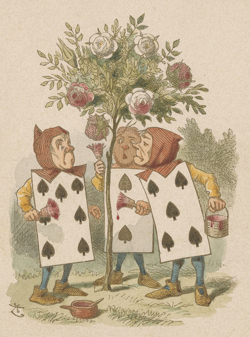 Tenniel, John, 1820-1914, Painting the Roses [print], 19th century, 1 print, 2005.199