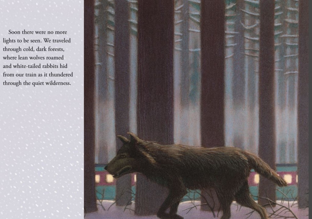 Copyright 1985 Chris Van Allsburg, The Polar Express. Reproduced with permission from Houghton Mifflin.