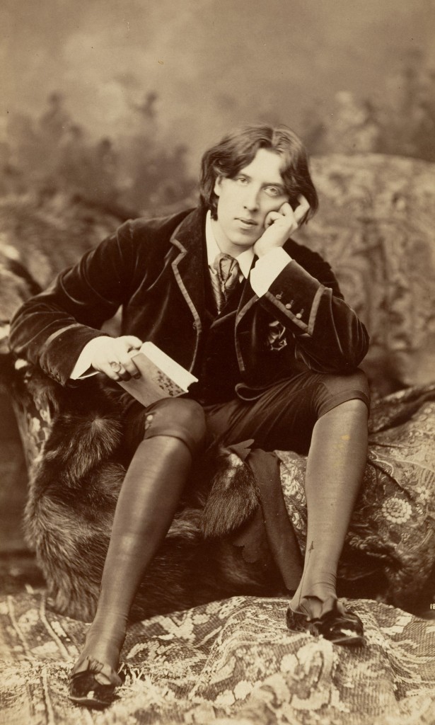 Oscar Wilde, image taken by Napoleon Sarony. From "Gathering Wilde-flowers" on Biblio