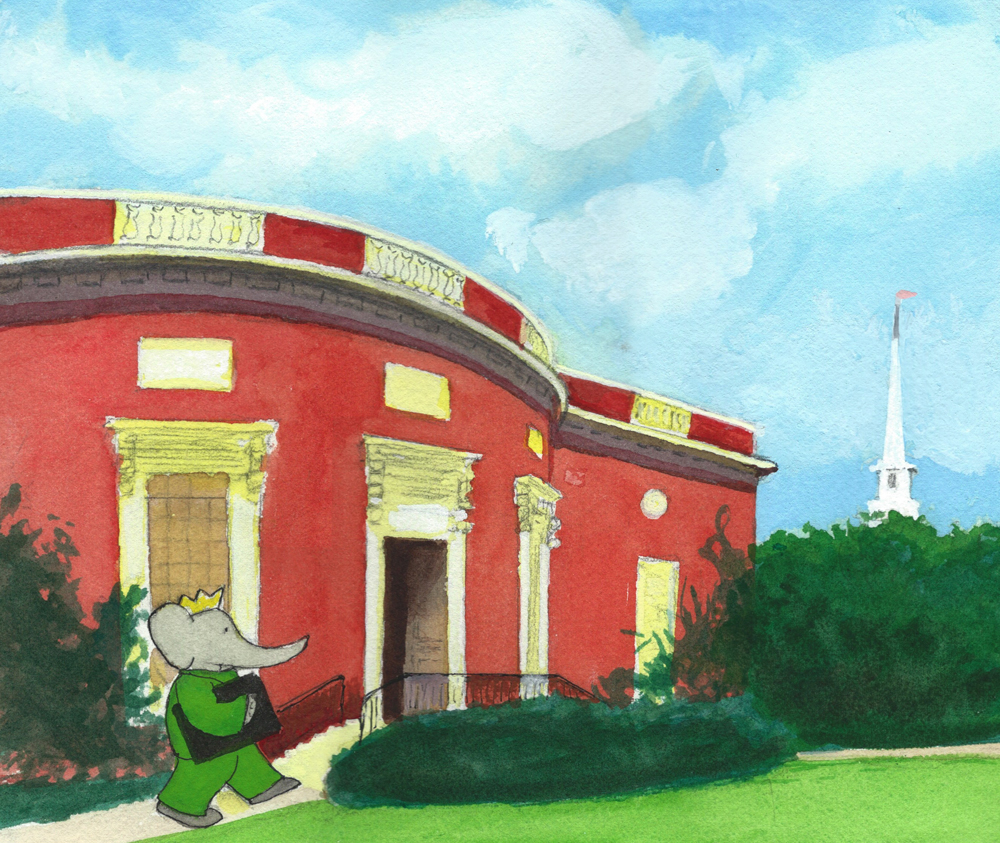 Babar Brings his ABC to Houghton Library crop