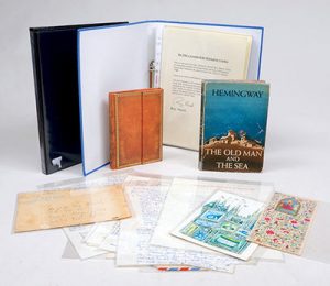 Miscellaneous materials relating to Hemingway's East African air safaris, from the collection of his pilot, Captain Roy Marsh