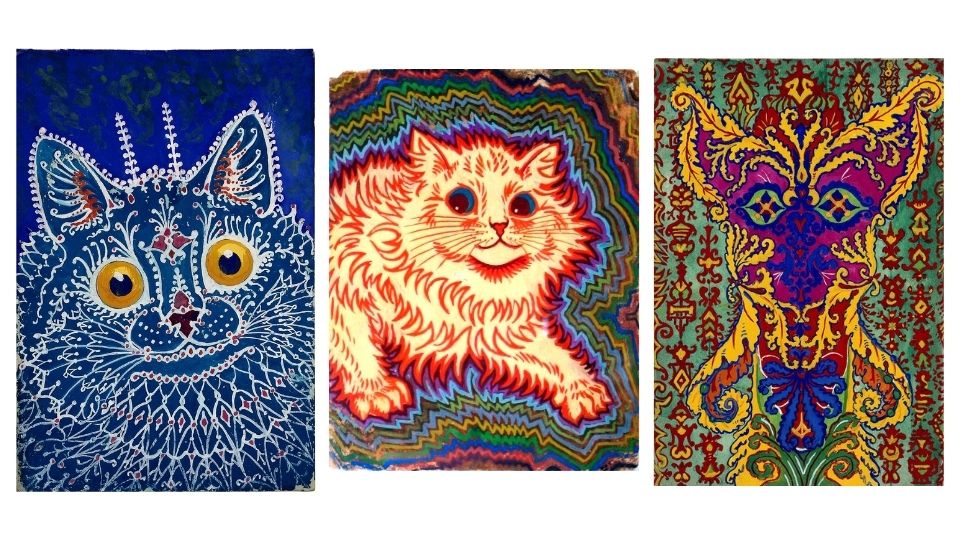 louis wain psychedelic cats